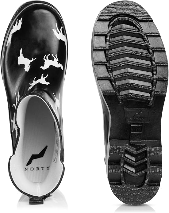 NORTY - Womens Ankle Rain Boots - Ladies Waterproof Winter Spring Garden Boot runs ½ size large-VerdiqueGarden