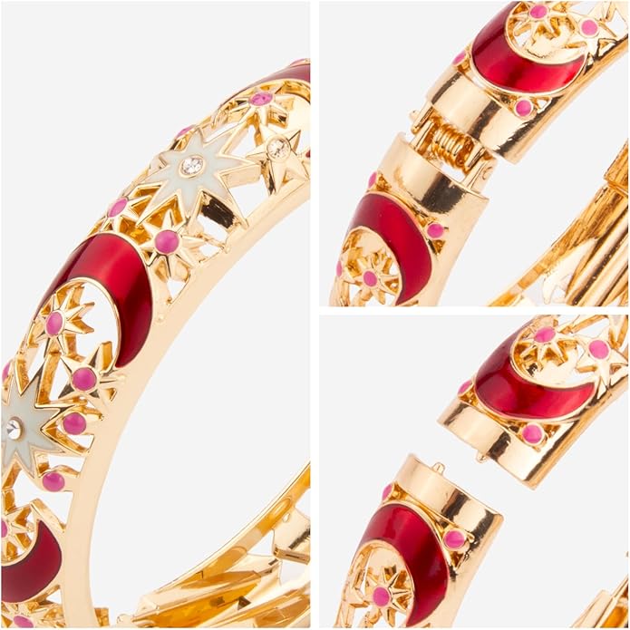 wynameleri Vintage Cloisonne Jewelry Gorgeous Rhinestone Handcrafted Bracelets Enamel Flower Bird Hinged Cuff Bangles Gifts 88A