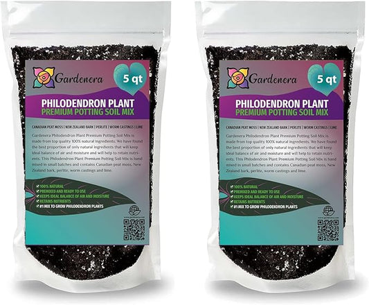 Philodendron Potting Mix - Crafted for Superior Performance and Green Foliage - 10 QUARTS-VerdiqueGarden