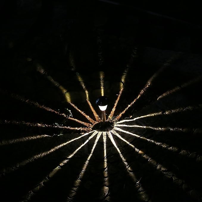 Solar LED Outdoor Lights 8-Pack Stainless Steel Pathway Landscape Lights for Outdoor Path Patio Yard Deck Driveway and Garden, (Silver)-VerdiqueGarden