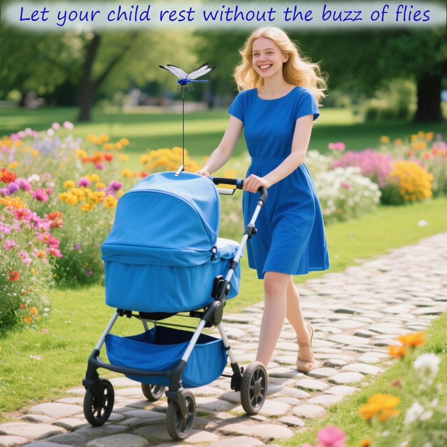 Dragonfly Clip on Hat, Dragonfly Garden Décor, 3D Fake Dragonflies the Deer or Horse Fly Nature Enemy to Scare Garden Fly for Indoor Outdoor Yard Patios Plants Flower and DIY Decoration(4Pcs-Colorful)-VerdiqueGarden