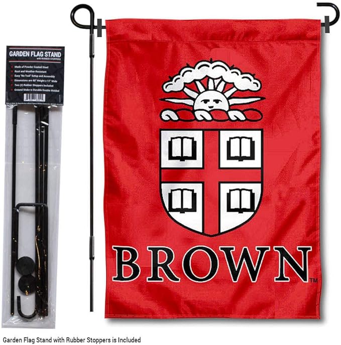 College Flags & Banners Co. Brown Bears Garden Flag with Stand Holder-VerdiqueGarden