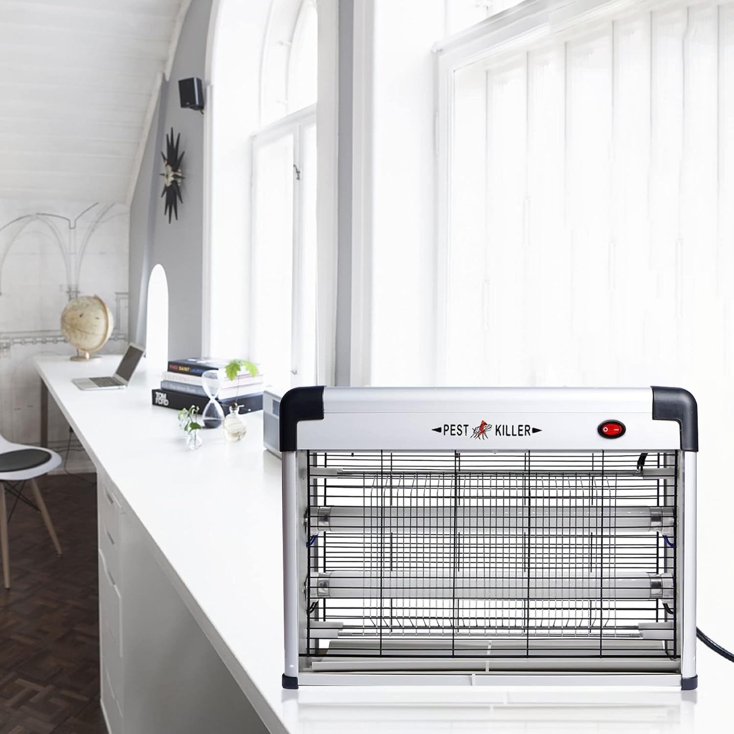 Electric Bug Zapper, Indoor Mosquito Killer with 20W Lamps 2800V Grid, Plug-in Hanging Insect Trap for Mosquito, Moth, Fly Killer Indoor Use-VerdiqueGarden