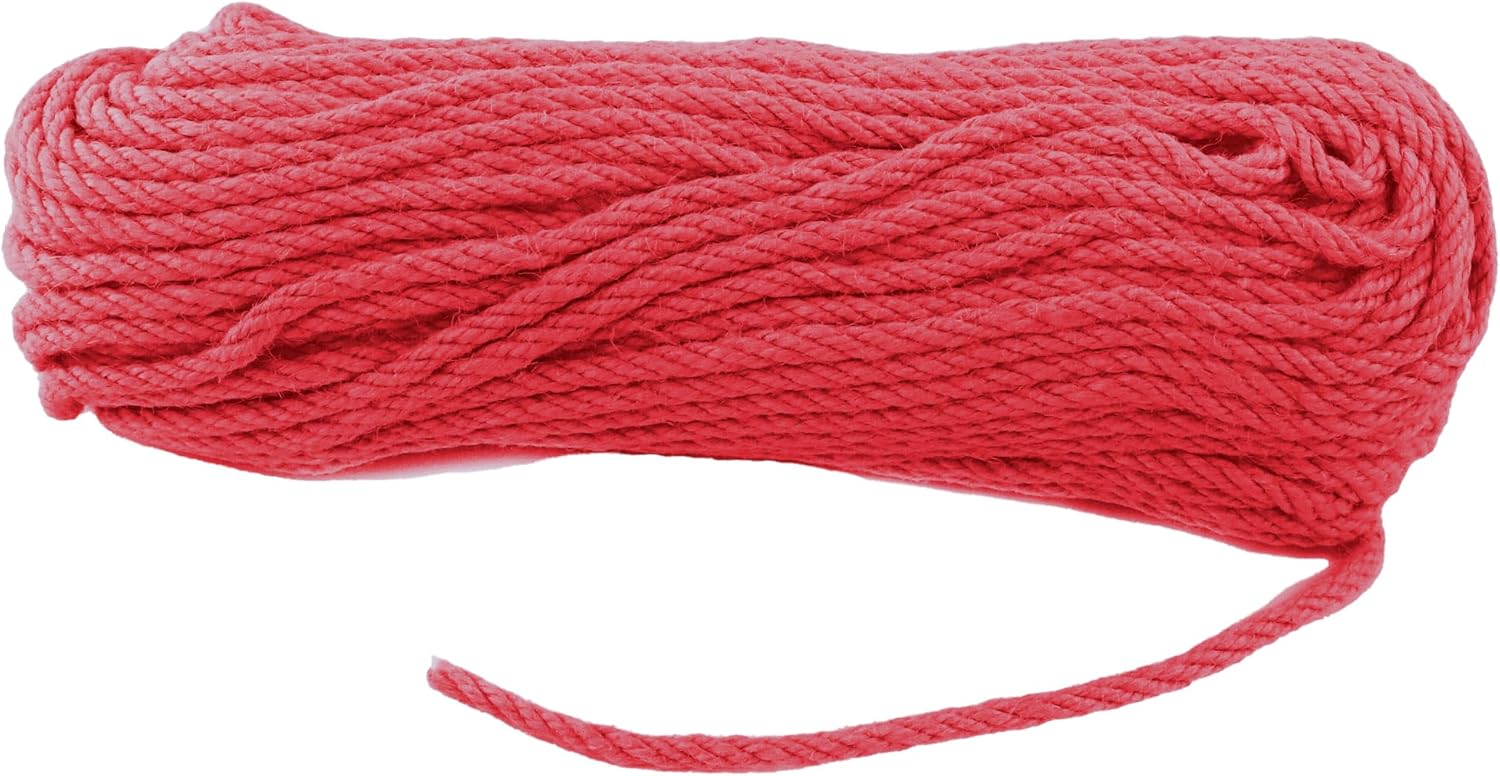 6mm x 150 Feet Red Jute Rope, Twine for Gardening Tomato Climbing Plant Tie Floristry Crafts Gift Wrapping Packing Decor-VerdiqueGarden