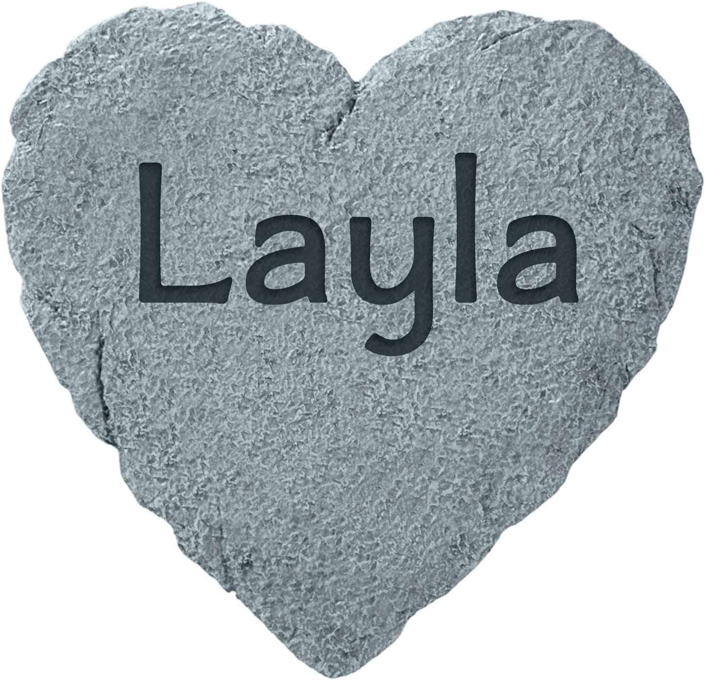 Let's Make Memories Personalized Garden Stone - Resin - Custom Garden Décor - Heart Stepping Stone - for Dad - for Father's Day-VerdiqueGarden