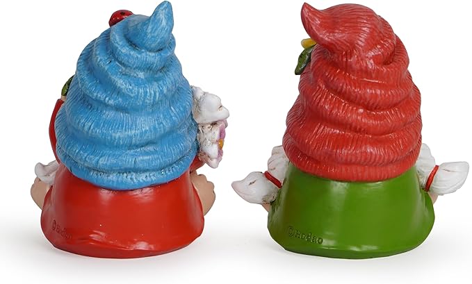 Hodao Spring Garden Decorations - Gnomes Decorations - Summer Gnomes Decorations - Ladybug Flower Decor - Spring Home Decor - Foot Gnomes（2Pcs） (Multicolor)-VerdiqueGarden