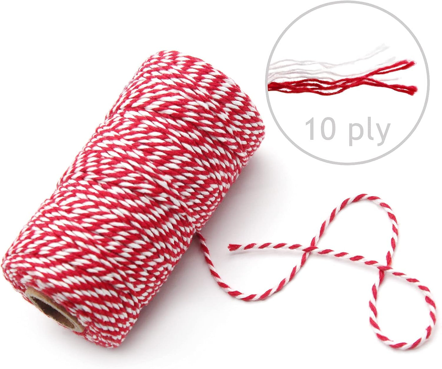 Anvin Cotton Twine - Natural Jute, Bakers & Butchers Twine, 984 Feet (Pack of 3, 10 Ply, 2mm Thick) for Arts, Crafts & Gardening-VerdiqueGarden