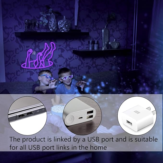 WLHOPE Falling Man Neon Sign Falling into Hole Neon Light Purple LED Neon Signs for Wall Decor USB Drop Into Neon Light Signs for Bedroom Home Bar Man Cave Game Room Party,Gift for Boys-VerdiqueGarden