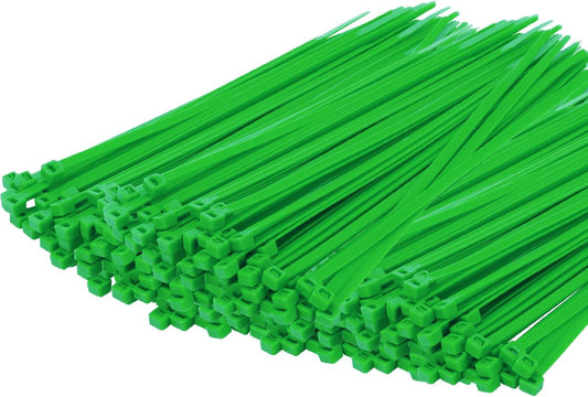 14 Inch Zip Ties Green 1000 PCS, 40 Lbs- Heavy Duty Tensile Strength, Nylon PA66 UV Resistant Cable Ties for Indoor and Outdoor Use - Ideal for object bundling and fastening-VerdiqueGarden