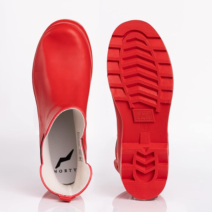 NORTY - Womens Ankle Rain Boots - Ladies Waterproof Winter Spring Garden Boot runs ½ size large-VerdiqueGarden