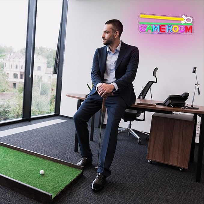 Game Room Neon Sign Billiard Neon Light Colorful Letter Led Neon Sign for Golf Decor Game LED Neon Light for Billiard Club Man Cave Bedroom Bar Decor-VerdiqueGarden