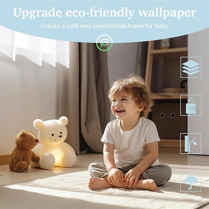 Dimoon 787''x17.7'' White Peel and Stick Wallpaper Contact Paper Self Adhesive Wall Paper-VerdiqueGarden