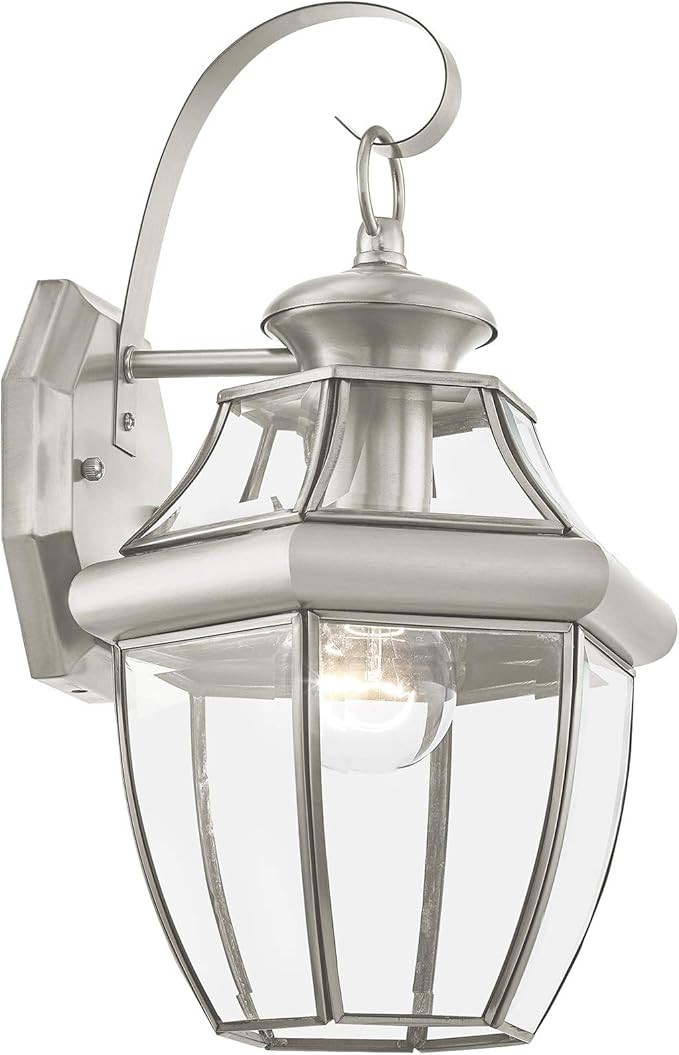 Livex Lighting 2151-03 Outdoor Lighting, 13" x 8.5" x 8.5", White-VerdiqueGarden
