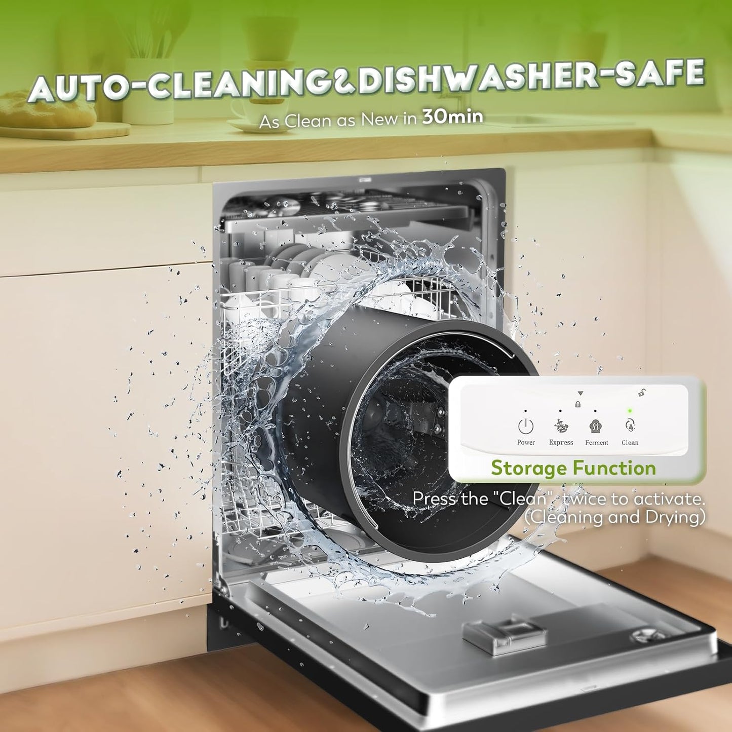 Electric Composter for Kitchen,4.2L Smart Compost Bin with 2 Carbon Filters,Quick Composting Machine Turn Food Waste to Fertilizer,Odorless/Auto-Cleaning/Outdoor&Indoor Countertop Food Waste Compost-VerdiqueGarden