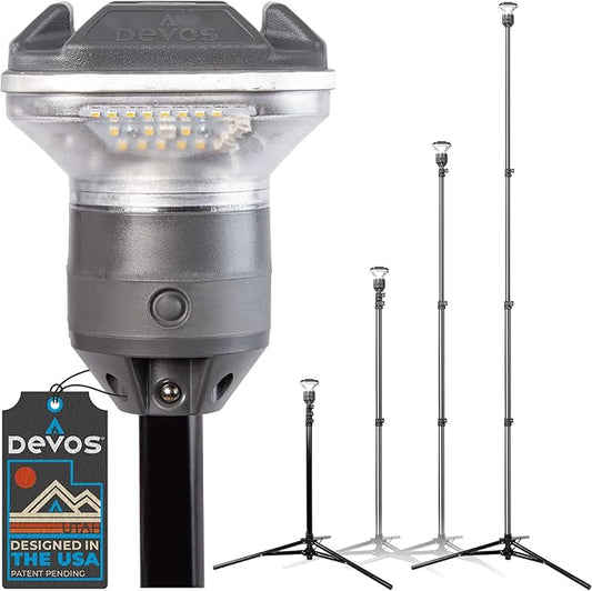 Devos Outdoor LightRanger 1200 - High-Performance LED Tripod Lantern with Adjustable Height, 1200 Lumens Brightness, and Long Battery Life.-VerdiqueGarden