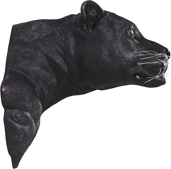 Design Toscano Shadow Predator Black Panther Wall Sculpture-VerdiqueGarden