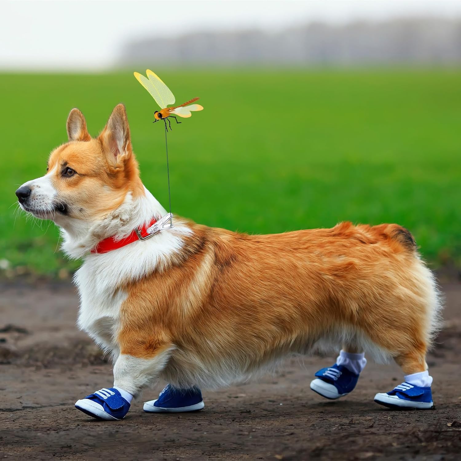 12 Pcs Colorful Dragonfly Clips 3D Simulation Dragonfly Garden Stakes Decor Deer and Horse Fly Deterrent, Bird Fly Scare Devices for Patio Garden Decoration-VerdiqueGarden