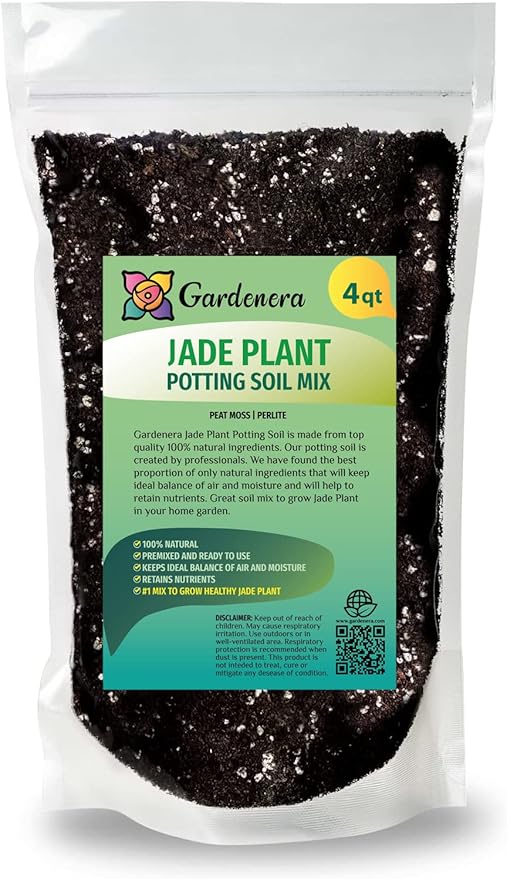 Premium Jade Plant Potting Soil Mix - (4 Quart Bag)-VerdiqueGarden