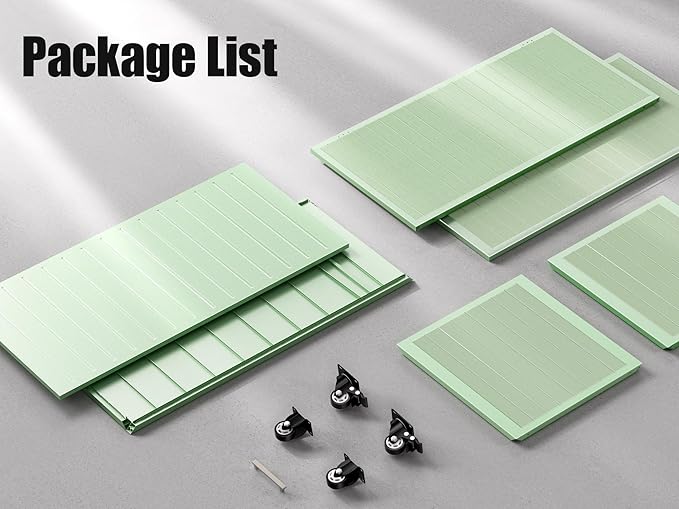 135 Gallon Outdoor Storage Box with Swivel Wheels, Waterproof Aluminum & Polylumber Deck Box, Patio Storage Box with Lid for Patio Furniture, Garden Tools, Outdoor Cushion-VerdiqueGarden