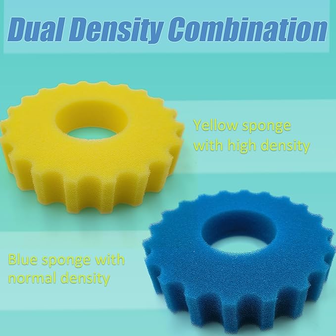 Replacement Sponge Filter Media Pad Compatible with VIVOHOME 1580/1840GPH Grech Pond Bio Pressure Filter Foam Koi Fish, Sponge for VIVOGROW 1580/1840GPH Pressurized Biological Pond Filter-VerdiqueGarden