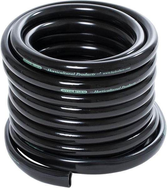 Hydrofarm HGTB50GF 1/2-Inch Black, Foot Roll Tubing, 25 feet-VerdiqueGarden