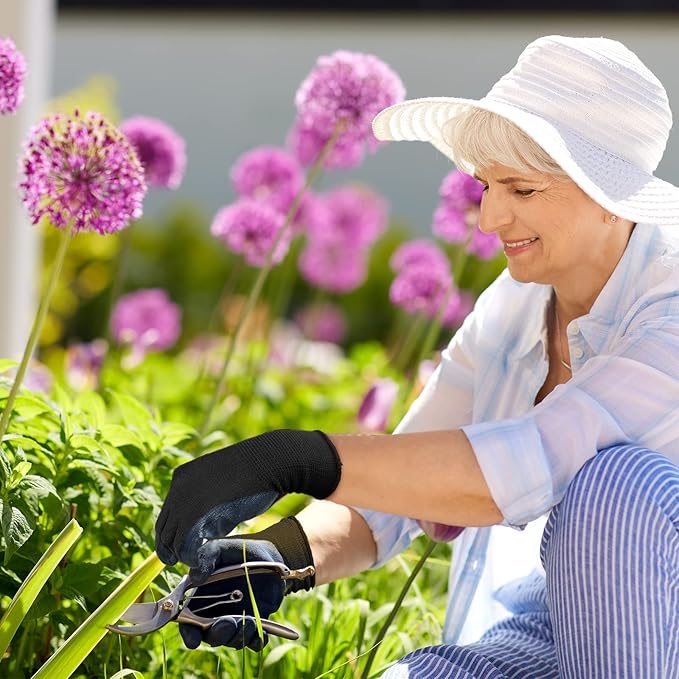 Evridwear Work Gloves with Grip Rubber Coated for Men Women Warehouse Mechanic,12 Pairs Bulk-VerdiqueGarden