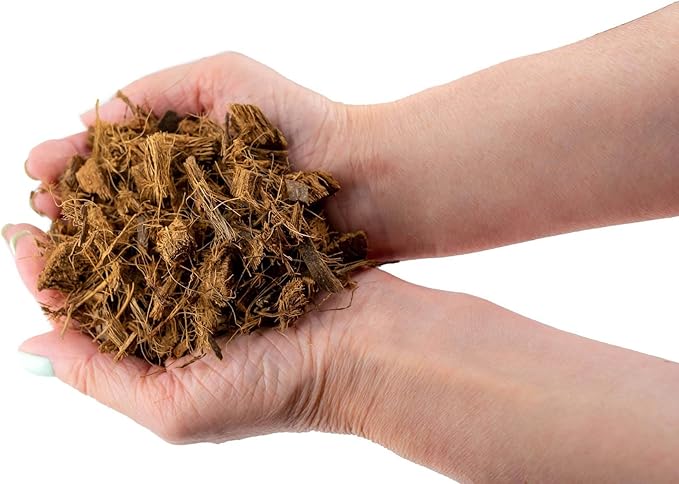 Premium Coconut Husk Chips and Fibers Mix for Orchids, Houseplant, Monstera and Fiddle Leaf Fig by GARDENERA (1 Quart Bag)-VerdiqueGarden