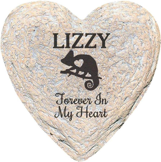GiftsForYouNow Engraved Assorted Animals with Heart Memorial Heart Garden Stone, Lizard My-VerdiqueGarden