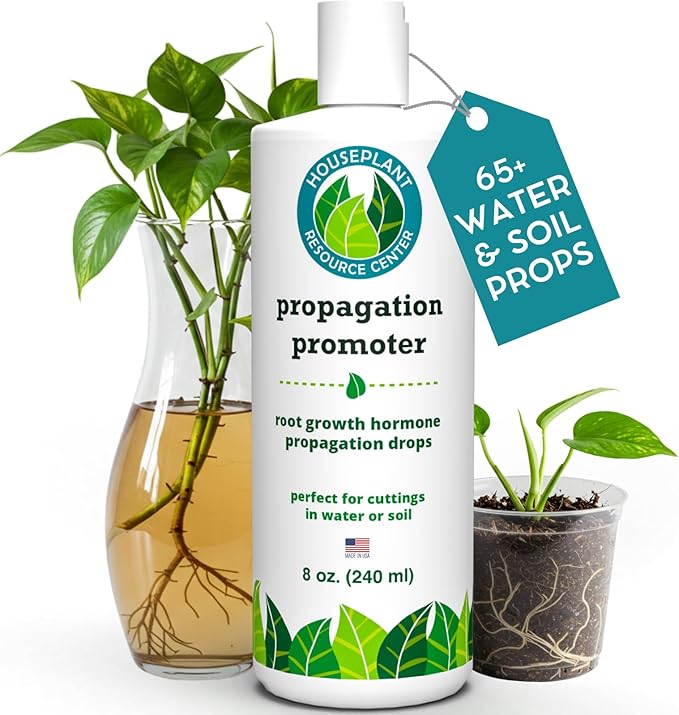 Houseplant Prop Drops - Propagation Promoter & Root Growth Hormone | Root Stimulator for Cuttings | Supports Stronger, Healthier Plants | Easy-to-Use Liquid Formula for Water & Soil Propagation | 8oz-VerdiqueGarden