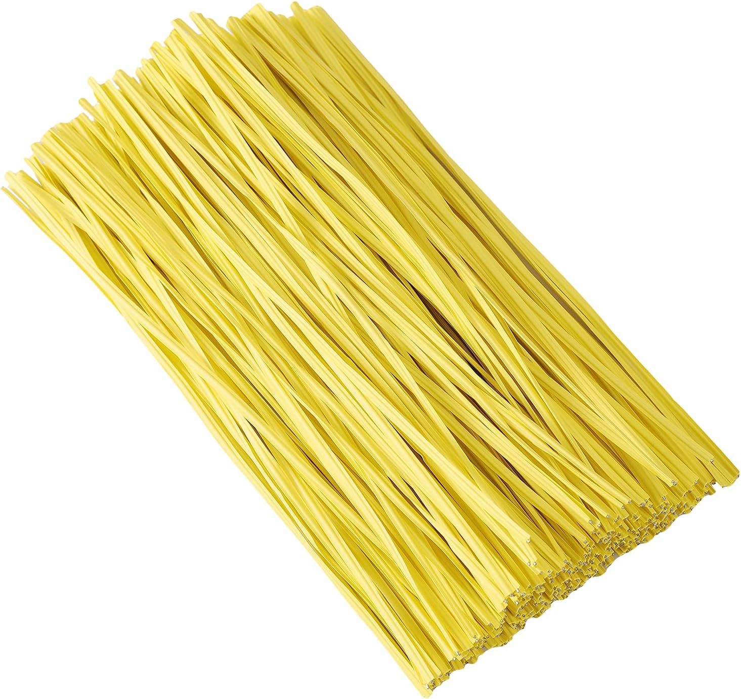 300 Pcs 6 inch Yellow Plastic Twist Ties, Cable Ties, for Bags, Gardening Tools-VerdiqueGarden