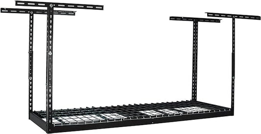 MonsterRAX - 2x6 Overhead Storage Rack (Hammertone, 18"-33" Ceiling Drop Down)-VerdiqueGarden