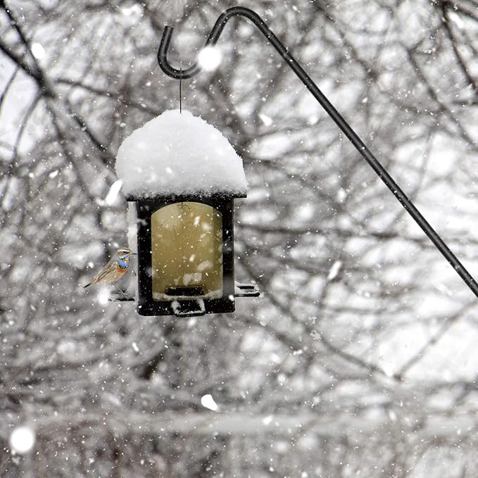 Ashman Deck Hook 32-Inch (2 Pack), Double Forged Solid Metal Single Piece Rod, Ideal for Bird Feeders, Plant Hangers, Coconut Shell Hanging Baskets, and Lanterns.-VerdiqueGarden