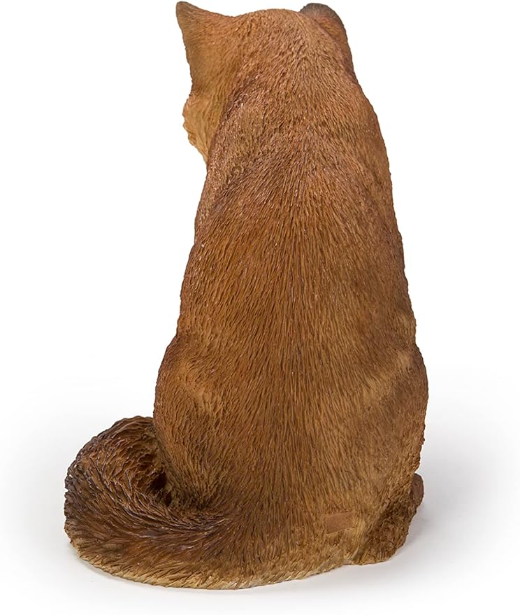 Hi-Line Gift Cuddling Mother and Baby Fox Garden Statue, Brown (87719-I)-VerdiqueGarden