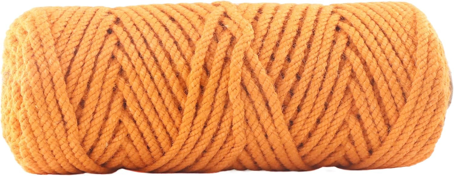 4mm x 100 Feet Orange Jute Rope, Twine for Gardening Tomato Climbing Plant Tie Floristry Crafts Gift Wrapping Packing Decor-VerdiqueGarden