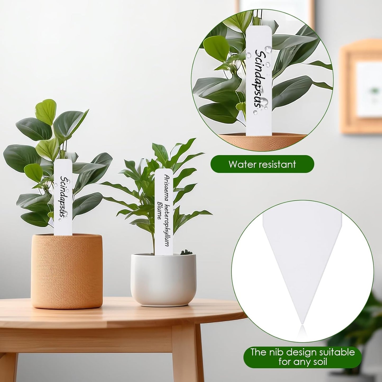 Plant Labels 120PCS, Darfukei Outdoor Waterproof Garden Markers, Plastic Nursery Seed Plant Tags with Bonus a Permanent Marking Pen, Gardening Gifts for Women Men…-VerdiqueGarden