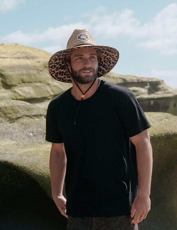 Straw Hat for Men & Women | Lifeguard Hat, Beach Hat & Sun Hat | UPF 50+ Wide Brim for Sun Protection | One Size | Hemlock-VerdiqueGarden