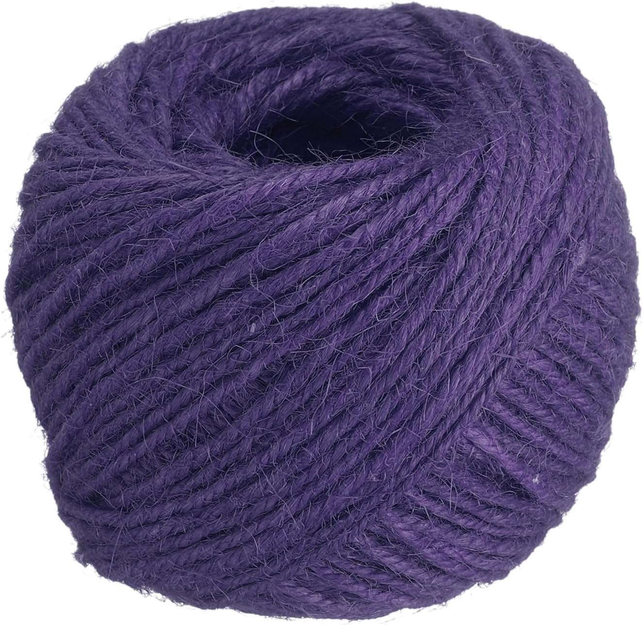 uxcell 164 Feet Natural Jute Twine String,2mm Thin Garden Twine Rope Colored Plant String Cord for DIY Art Crafts Gift Wrapping Decoration Packing Gardening Plant Hanger,Purple-VerdiqueGarden