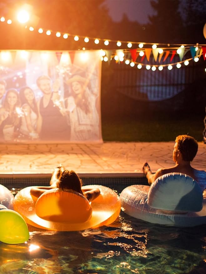 addlon 48FT LED Outdoor String Lights with 25 Edison Vintage Shatterproof Bulbs and Commercial Grade Weatherproof Strand - ETL Listed Heavy-Duty Decorative Lights for Patio Garden-VerdiqueGarden