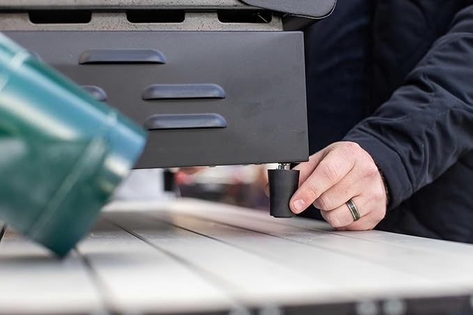 Gridiron Gameday 24" Flat Top Grill – Portable Tabletop Griddle with Hinged Lid, 24,000 BTUs, Flamethrower Ignition, Dual Heat Zones & Adjustable Legs for Tailgating, Camping, Outdoor Cooking-VerdiqueGarden