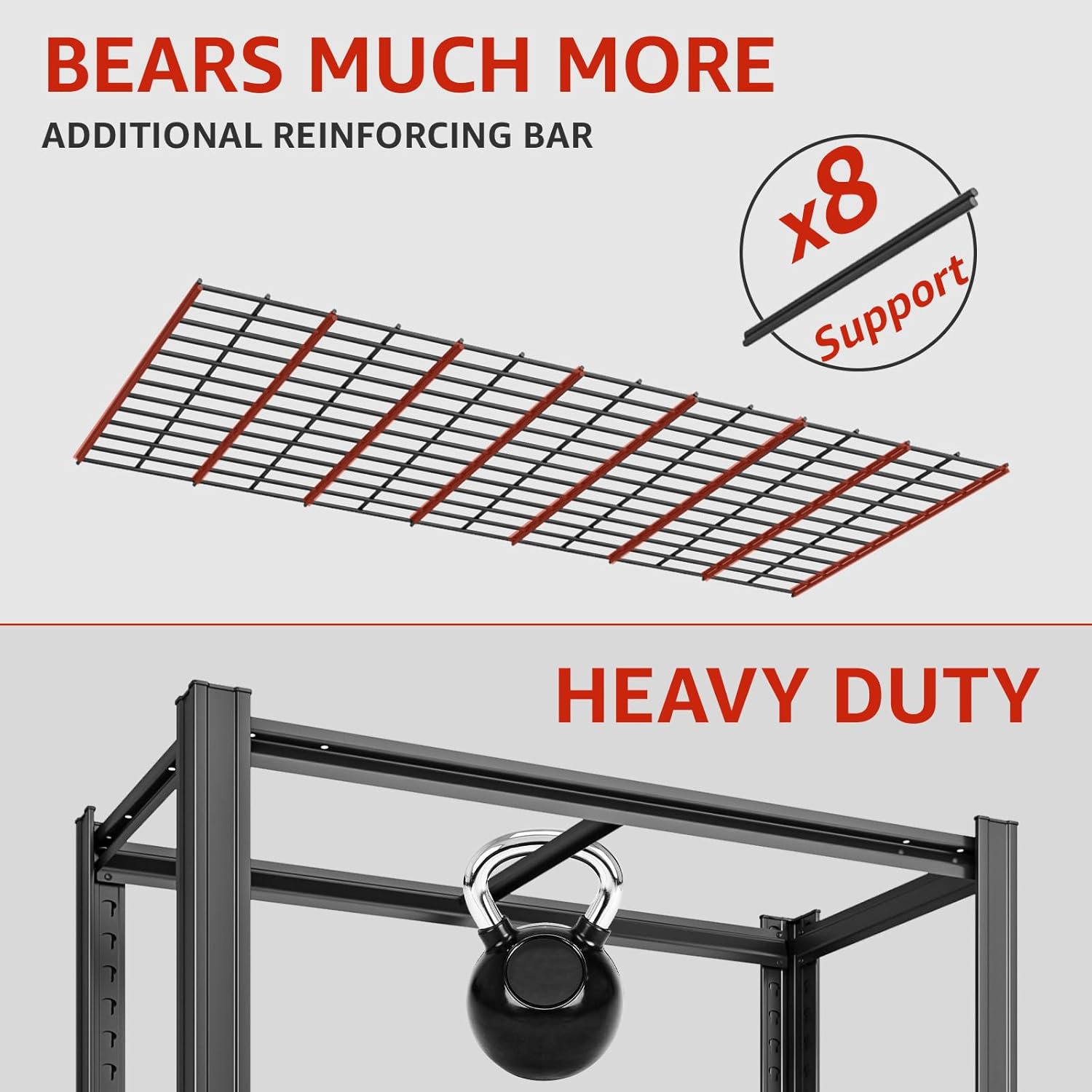 5 Tier Metal Shelving Unit 84" H x 48" W x 24" D, 3000LBS Adjustable Garage Shelves, Heavy Duty Storage Shelves for Warehouse, Basement, Kitchen, Pantry, Living Room, Black-VerdiqueGarden