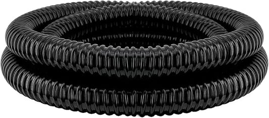 1" Dia. Corrugated Pond Tubing 1-Inch ID, 3.9 FT Length, Black PVC Kinkproof Strong Flex Tubing-VerdiqueGarden