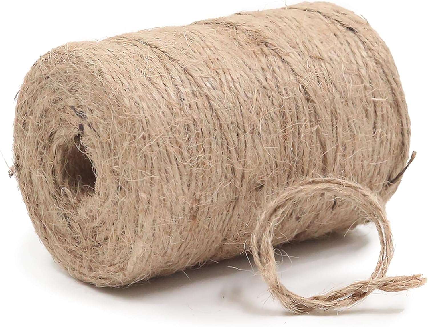 2mm - 600FT Natural Jute Twine Rope String - for Crafts Gardening Plant Accessories Gift Wrapping, Arts Packing Material Christmas Twine Bulk Wedding Decor-VerdiqueGarden
