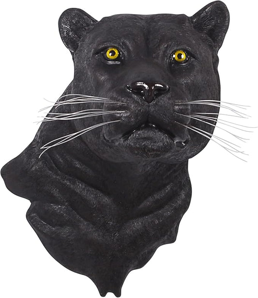 Design Toscano Shadow Predator Black Panther Wall Sculpture-VerdiqueGarden