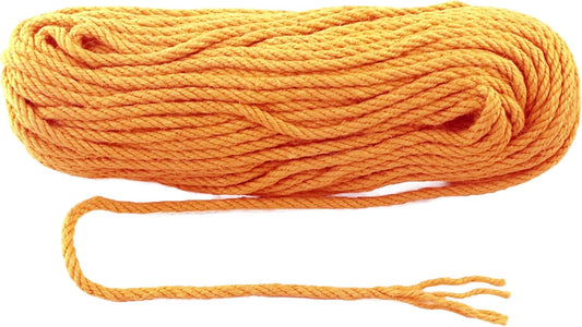 6mm x 100 Feet Orange Jute Rope, Twine for Gardening Tomato Climbing Plant Tie Floristry Crafts Gift Wrapping Packing Decor-VerdiqueGarden