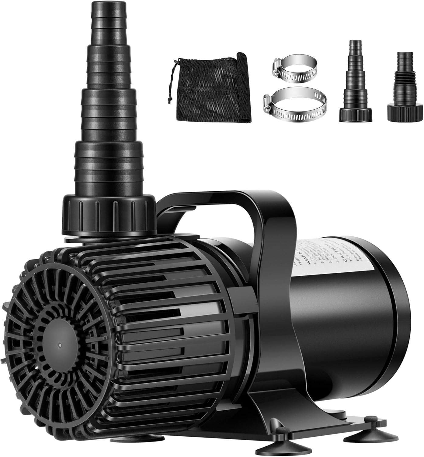 VIVOHOME 120W 2700GPH Submersible Water Pump with 180° Seamless Adjustable Nozzle and Barrier Bag for Koi Pond Waterfall Fountains Fish Tank-VerdiqueGarden