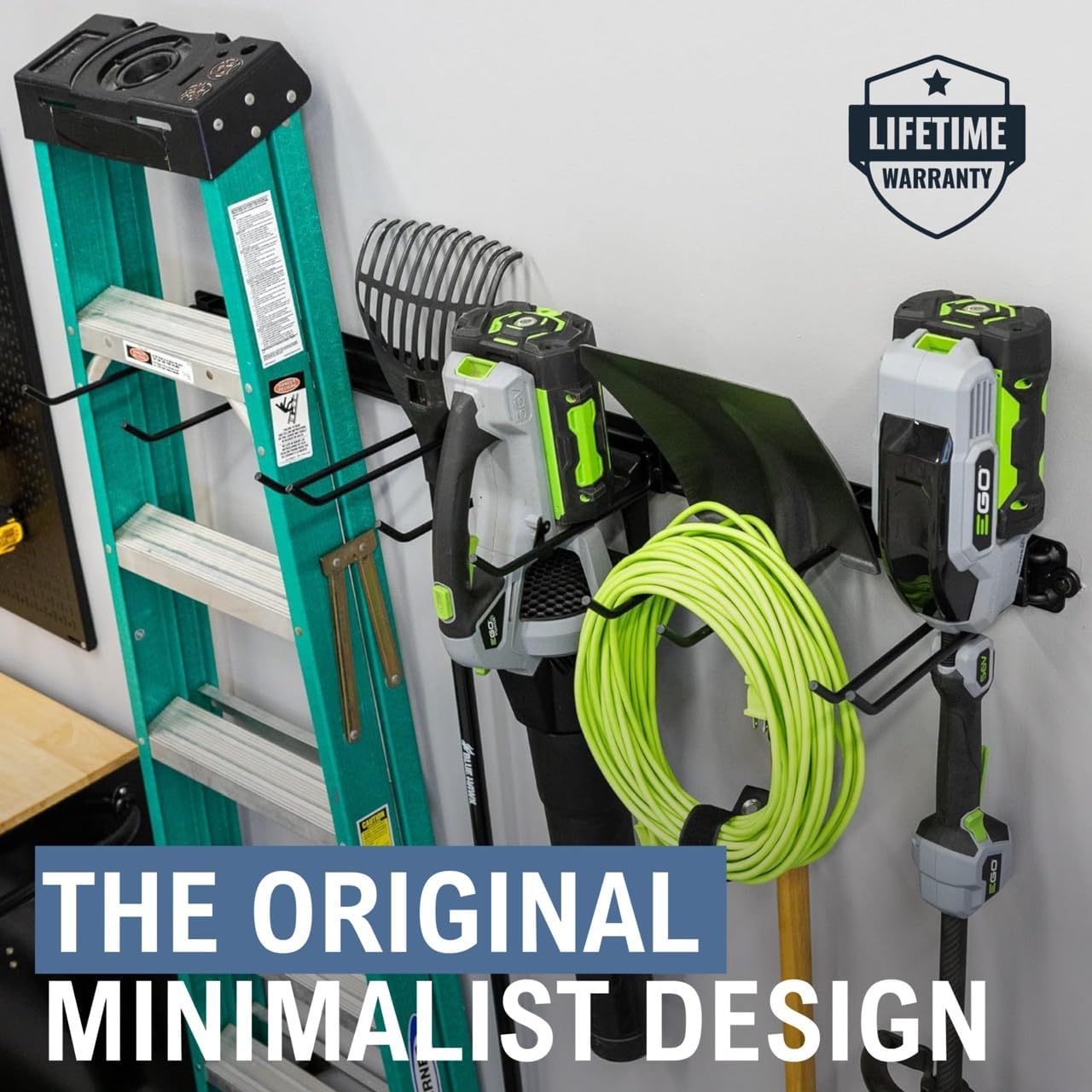 StoreYourBoard Garage Tool Organizer Wall Mount – Heavy Duty Garage Wall Organizer for Garage Organization and Storage, Broom Holder Wall Mount for Gardening Tools & Yard Tools – 48" Holds 450 lbs-VerdiqueGarden