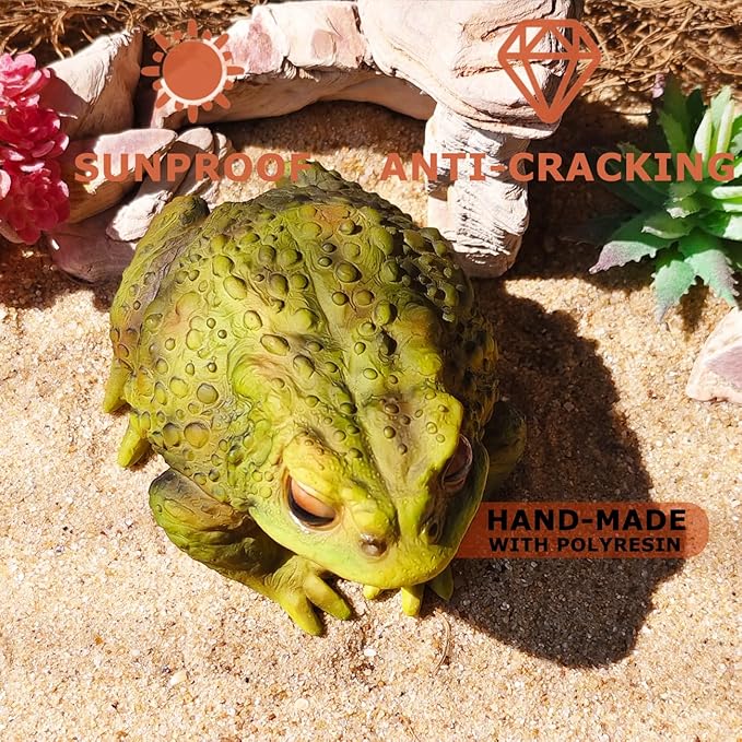 Sunthus Frog Toad Sculptures Garden Statues Yard Art Resin Decorations Outdoor Garden Decor-VerdiqueGarden