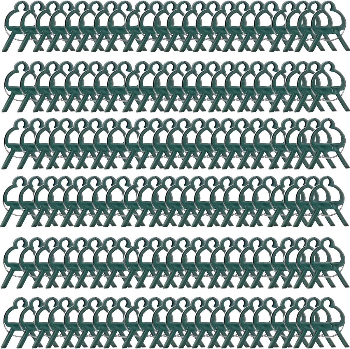 GXXMEI 100PCS Plant Clips Garden Clips for Tomato Cage, Tomatoes Clips Plant Support Clips for Bamboo Stakes, Climbing Plants, Vines, Gentle Plant & Flower Trellis Clips for Plant Stalks, Stems-VerdiqueGarden