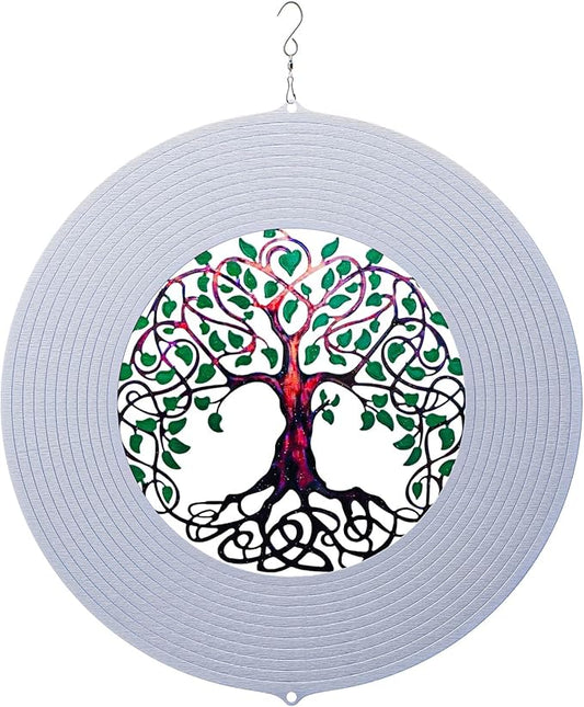 Tree of Life Wind Spinners for Yard and Garden, Metal Ornaments for Garden Décor, Outdoor Wind Spinner, Tree of Life Gifts, Outdoor Garden Decoration, 15 inch Tree of Life Wall Décor by ISEO-VerdiqueGarden