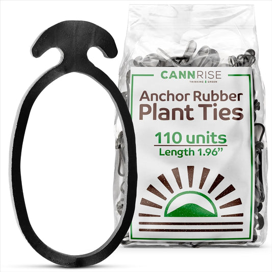 Anchor Rubber Bands for Trellising – 110 Pack of 5 cm/1.96 inches Rubber Bands for Outdoor Plant Support, Climbing Plants, Grape Vines, Trees – UV-Protected, Elastic, Multi-Purpose Use-VerdiqueGarden